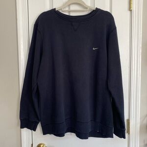 BLACK VINTAGE NIKE CLASSIC SWOOSH PULLOVER SWEATSHIRT